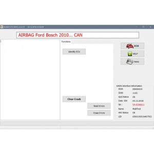 EU0034 Ford Bosch 2010 ... AirBag Clear Crash OBD dijagnostika automobila