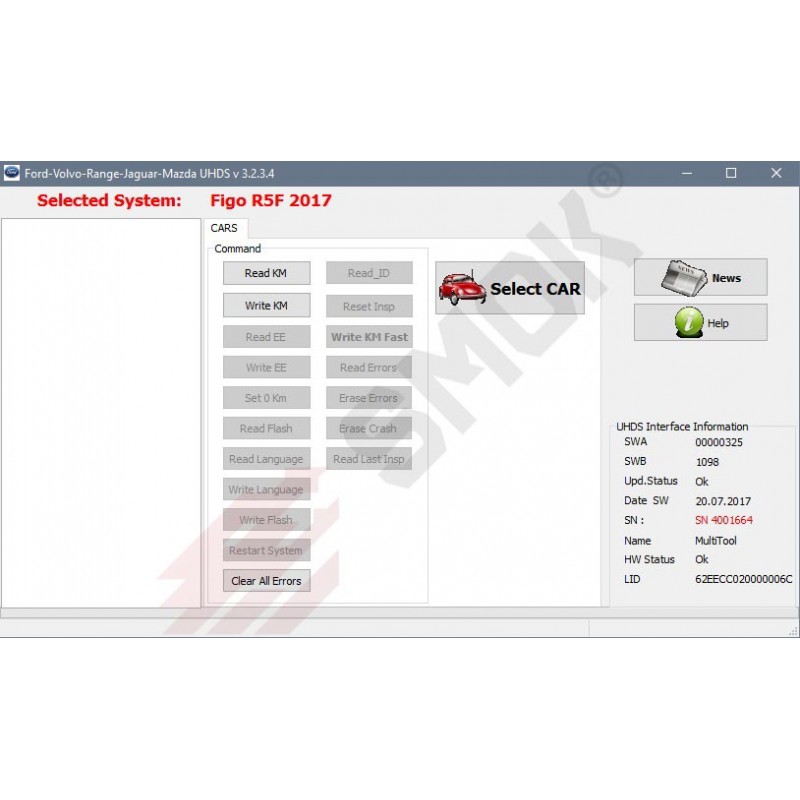 Ford Figo 2017 change KM OBD 1 dijagnostika automobila