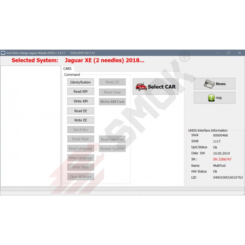 JR0006 Jaguar XE 06.2017 ... change KM OBD 1 dijagnostika automobila