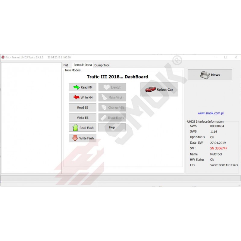 RT0024 Clio 4 Capture Trafic III 2018 ... OBD change KM dashboard blockade ABS 1 dijagnostika automobila