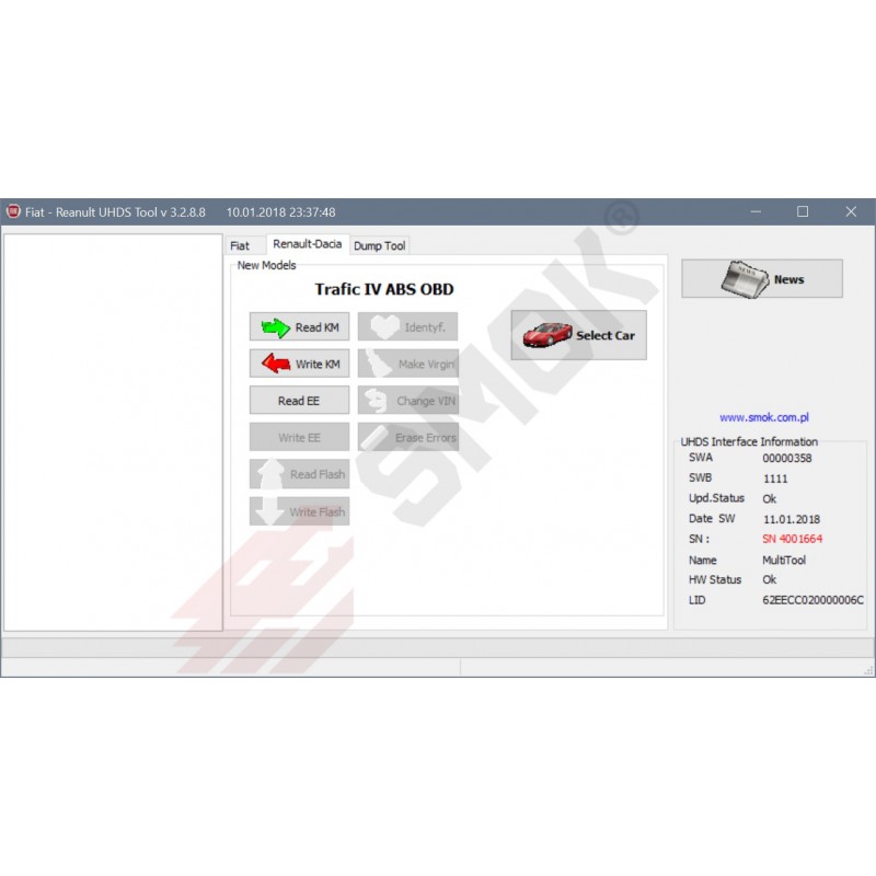 Renault Trafic IV ABS OBD 1 dijagnostika automobila