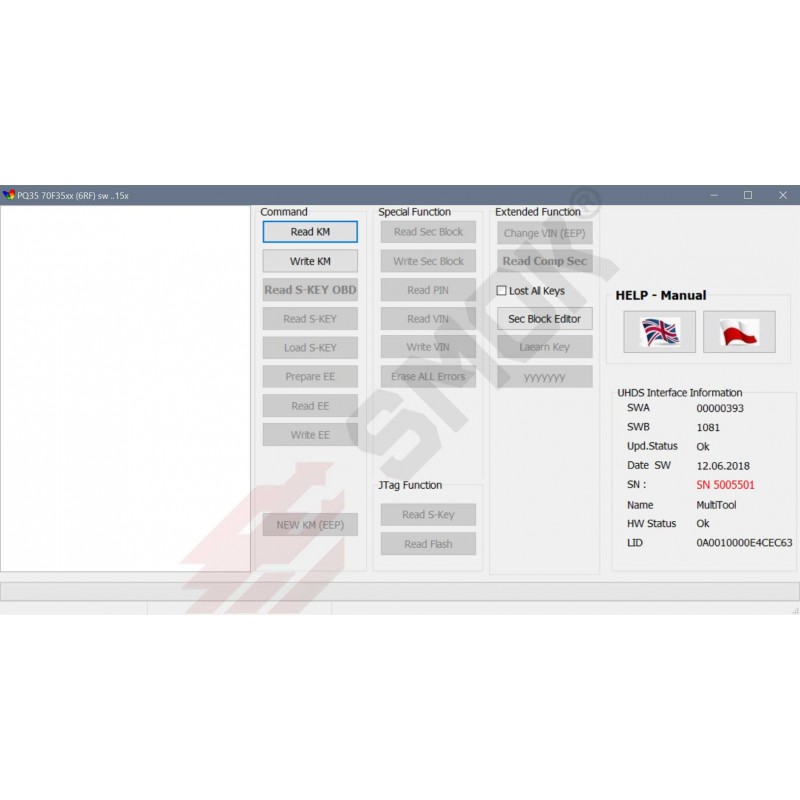 VW0038 VW PQ 70F35xx 6RF902xxx 2015 ... OBD 1 dijagnostika automobila