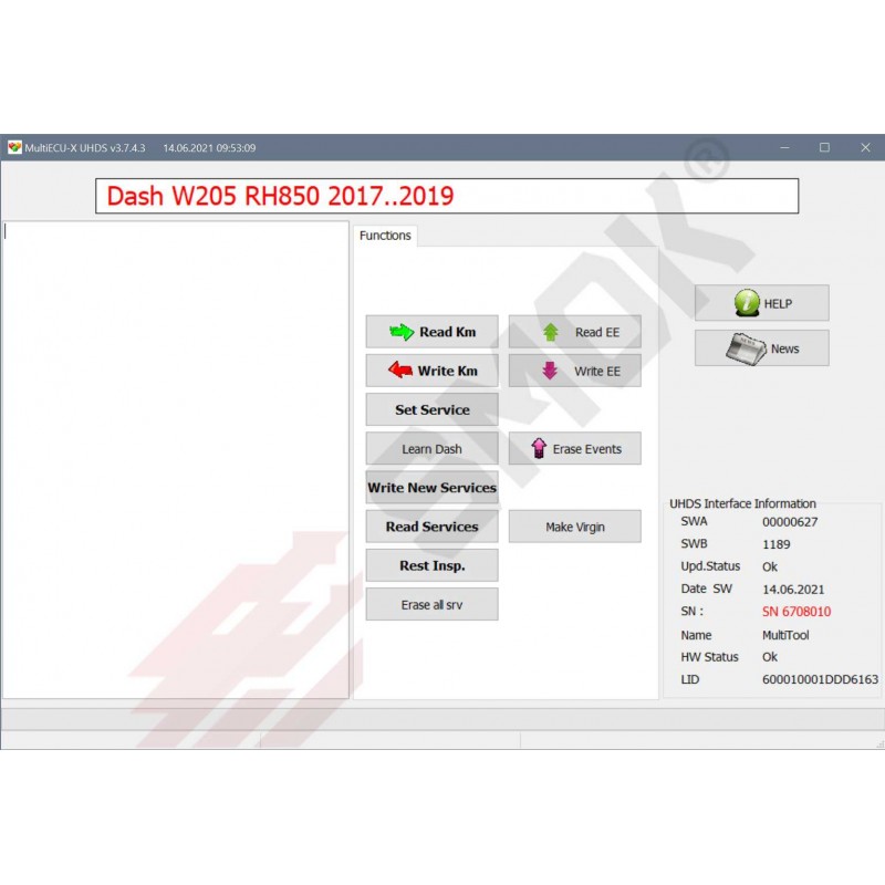 Licenca MS0013 Mercedes W205 W447 RH850 2017 2019 OBD dijagnostika automobila