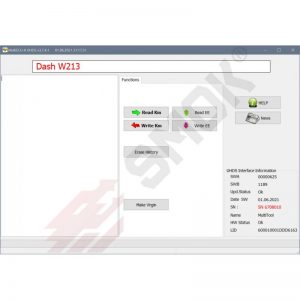 Licence MS0012 Mercedes W213 W222 Lift 2017 ... W463 Lift 2019 ... Dashboard OBD dijagnostika automobila