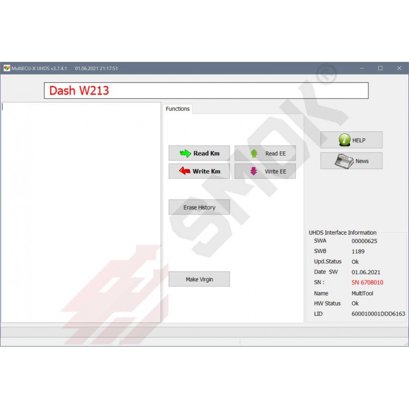 Licence MS0012 Mercedes W213 W222 Lift 2017 ... W463 Lift 2019 ... Dashboard OBD dijagnostika automobila