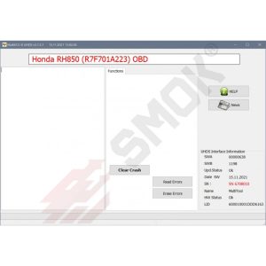 Licenca EU0048 AirBag Honda Clear Crash Erase Errors OBD dijagnostika automobila