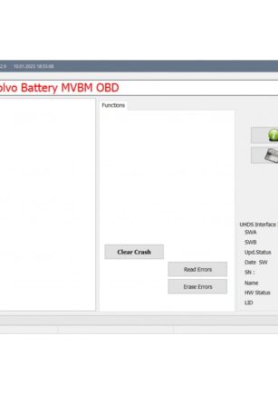 VO0021 Volvo Battery Clear Crash Bench Connecction and OBD dijagnostika automobila