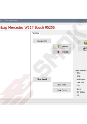 Licenca EU0049 AirBag Mercedes W117, W164, W166, W176, W246, W447 Bosch 95xxx Crash OBD